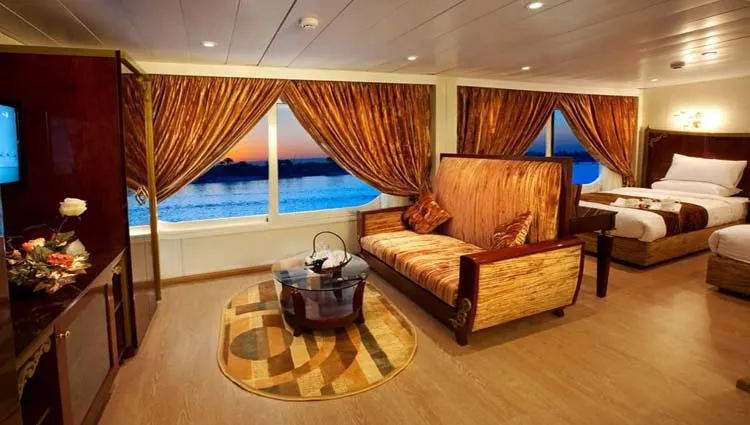 Cabin aboard the Al Hambra Nile Cruise Nile cruise